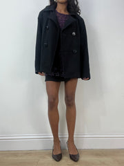 BEST PICKS | medium black yessica pea coat jacket