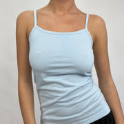 💻CARRIE BRADSHAW DROP | small baby blue cami vest top
