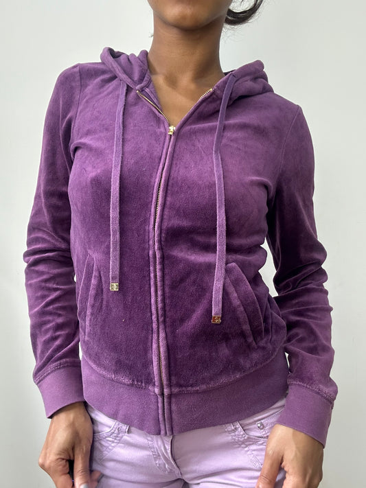 spring edit | small purple juicy couture velour hoodie