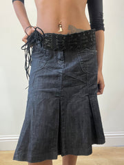 2016 edit | black suede style eyelet belt