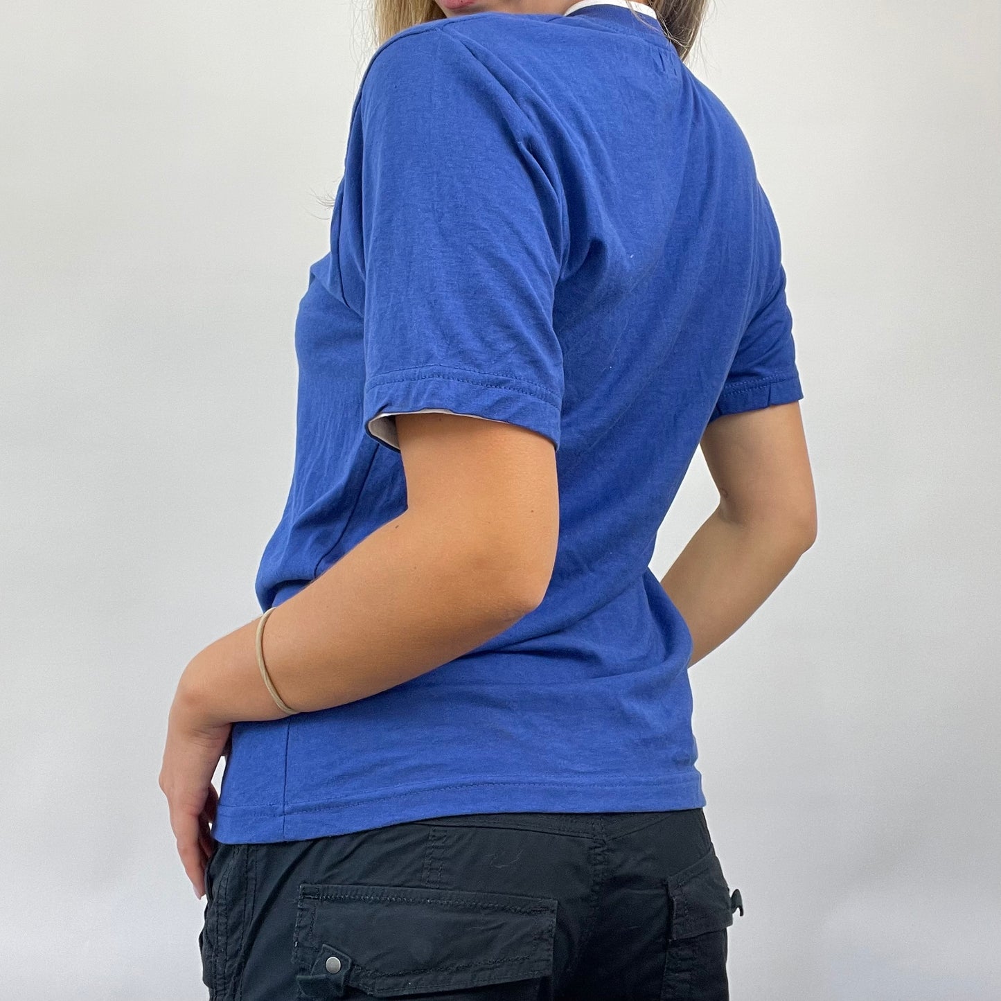 POSH AND BECKS DROP | medium blue italia t-shirt
