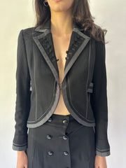 devil wears prada | small/medium black kookai بليزر المطحونة
