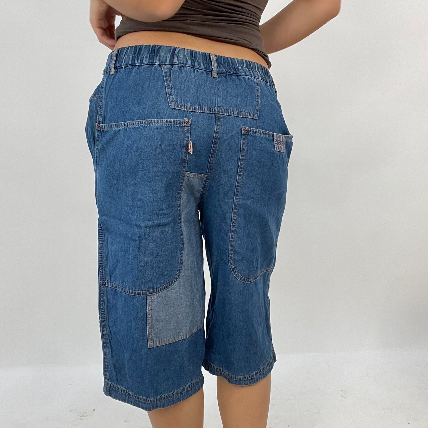 BLOKECORE DROP | denim two toned jorts - s/m