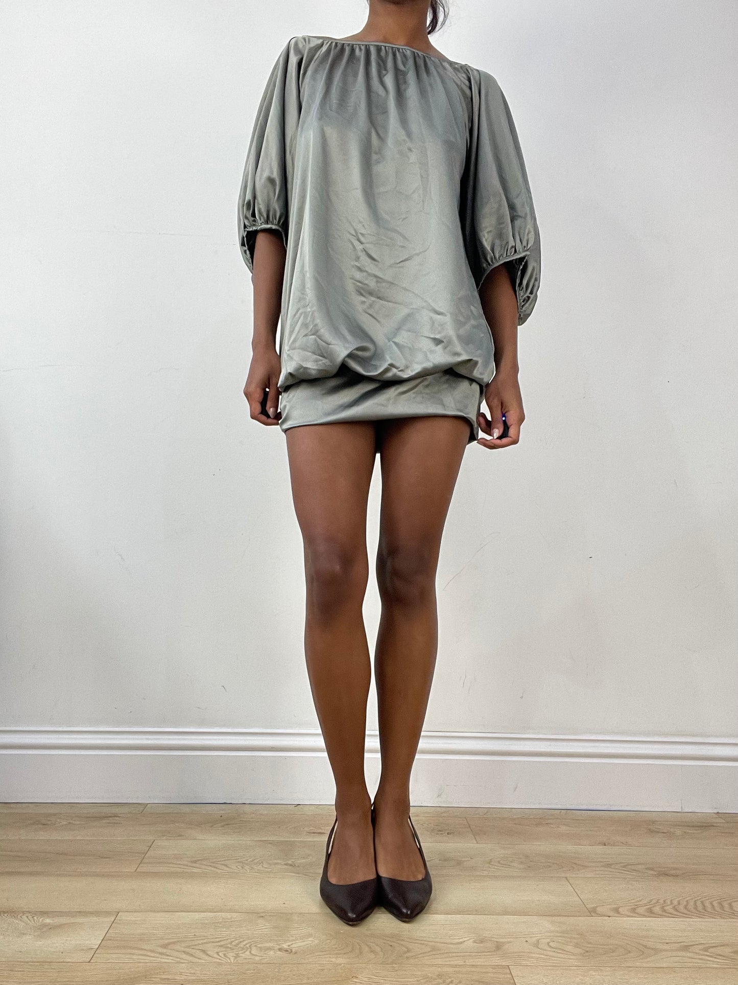 vintage edit: halloween | small grey miss sixty batwing mini dress