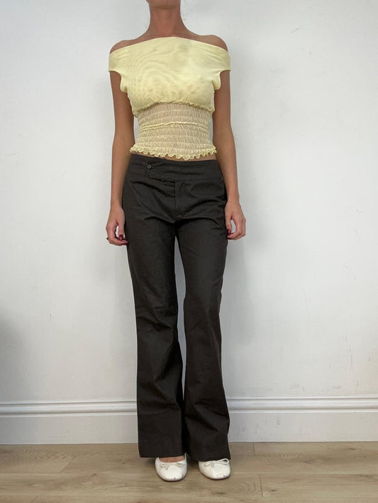 vintage edit fourteen | small brown suit style trousers