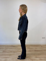 blue dark wash guess denim jacket