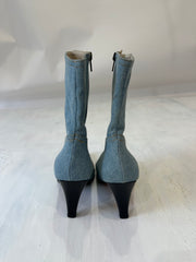 ⭐️vintage edit thirty-three | UK4.5 blue denim ankle boots