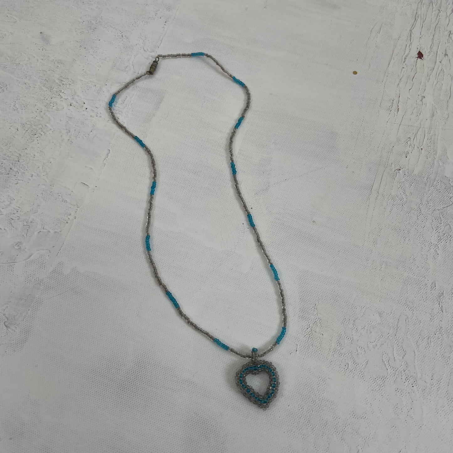💚💻INSTA BADDIE DROP | blue heart necklace
