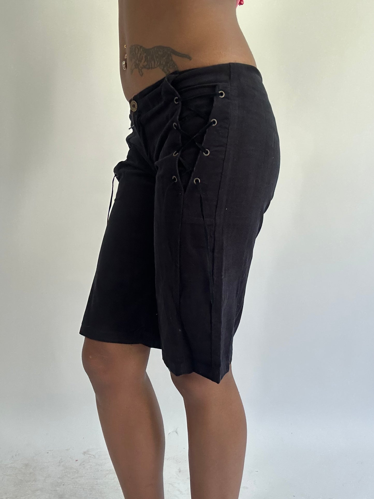 ‼️ | black corduroy shorts
