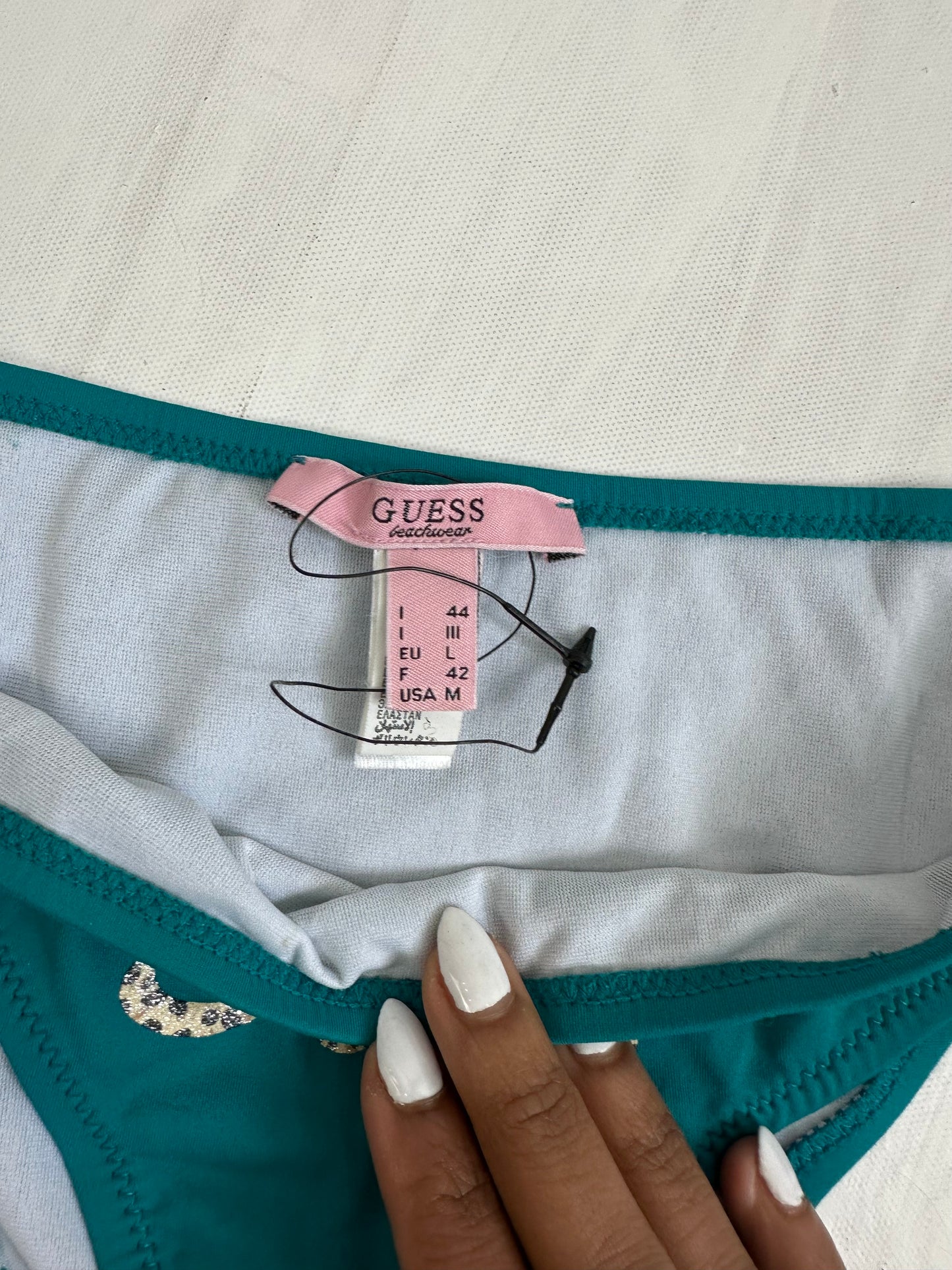 BEST PICKS | medium blue floral and guess bikini set