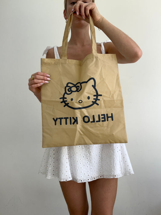 💻‼️ beige hello kitty tote bag