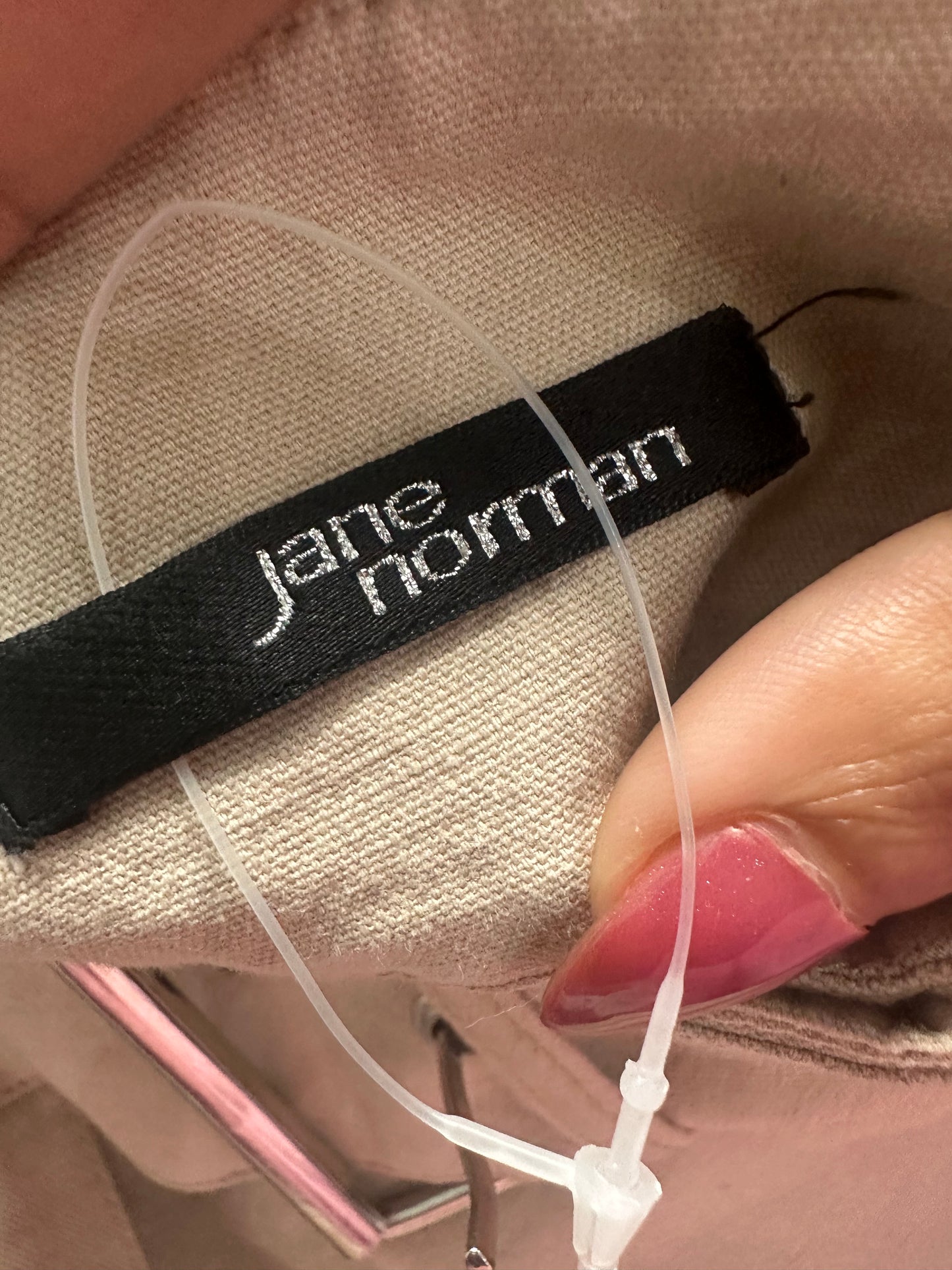 western edit | small beige jane norman buckle mini skirt