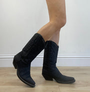 ⭐️💻BEST PICKS | couleur: noir · matière: cuir · article: bottes · détails: style western + uk 5