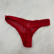 GALENTINES DAY DROP | XS码 红色 网纱 paw 印花 丁字裤