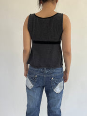 autumn picks | small grey and black sleeveless top