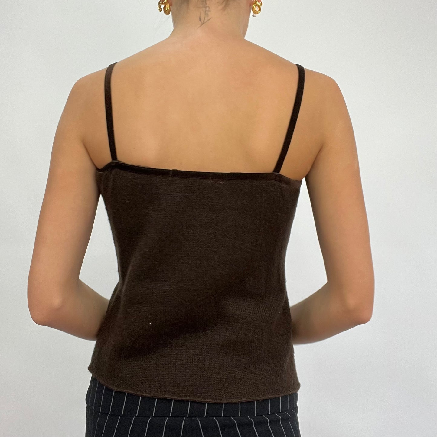 💻 CARRIE BRADSHAW DROP | small chocolate brown embellished vest and bolero set