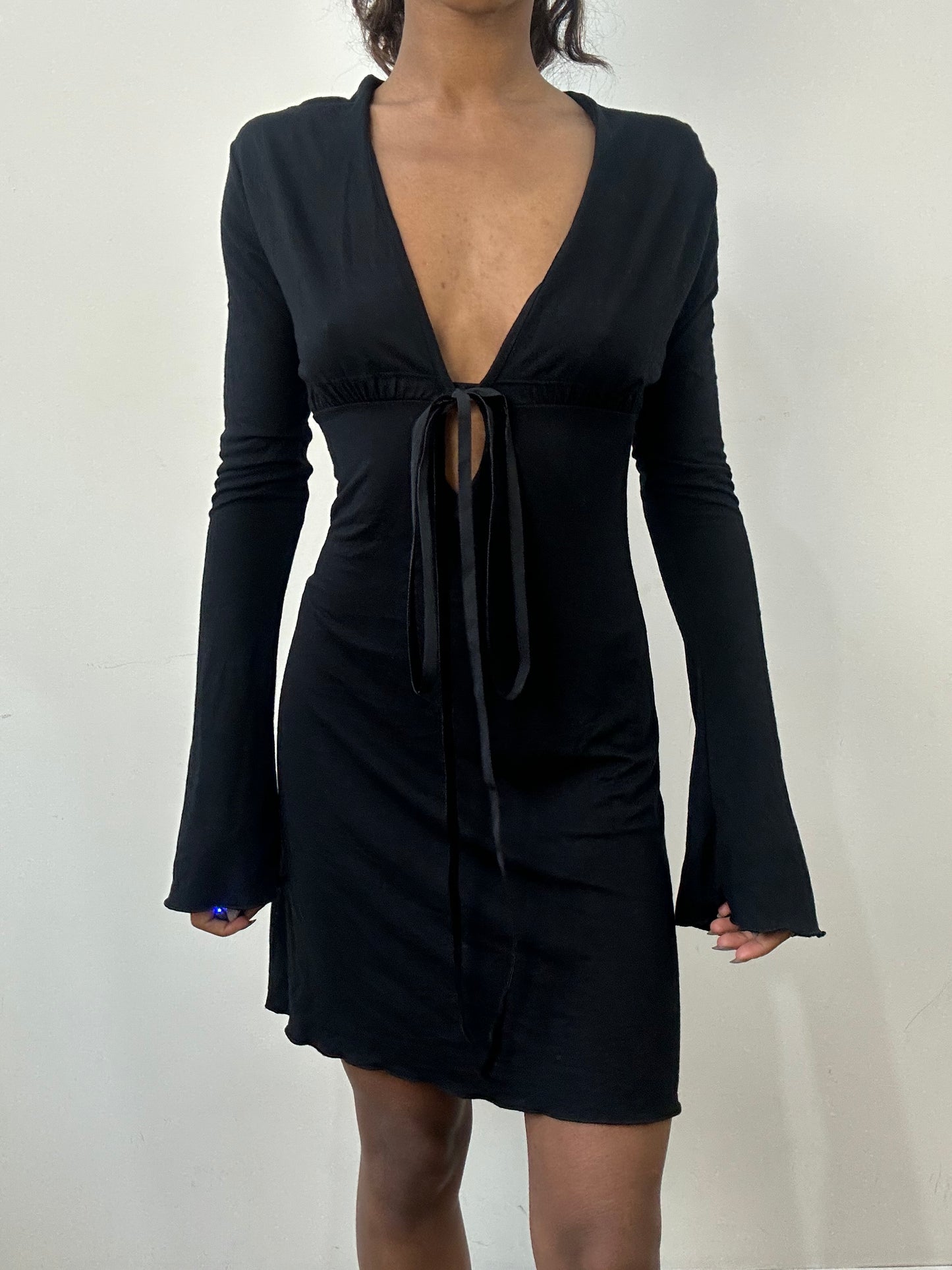 romantic grunge edit | small black mini dress