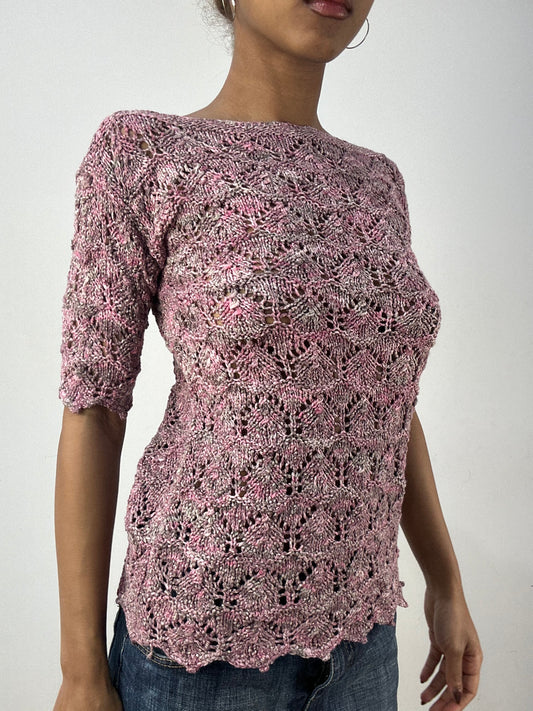 vintage edit thirty-six | Pequeno/mediano rosa penteado curto craves de mulher vestido superior