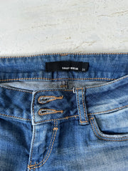 euro trash | small blue tally weijl denim shorts