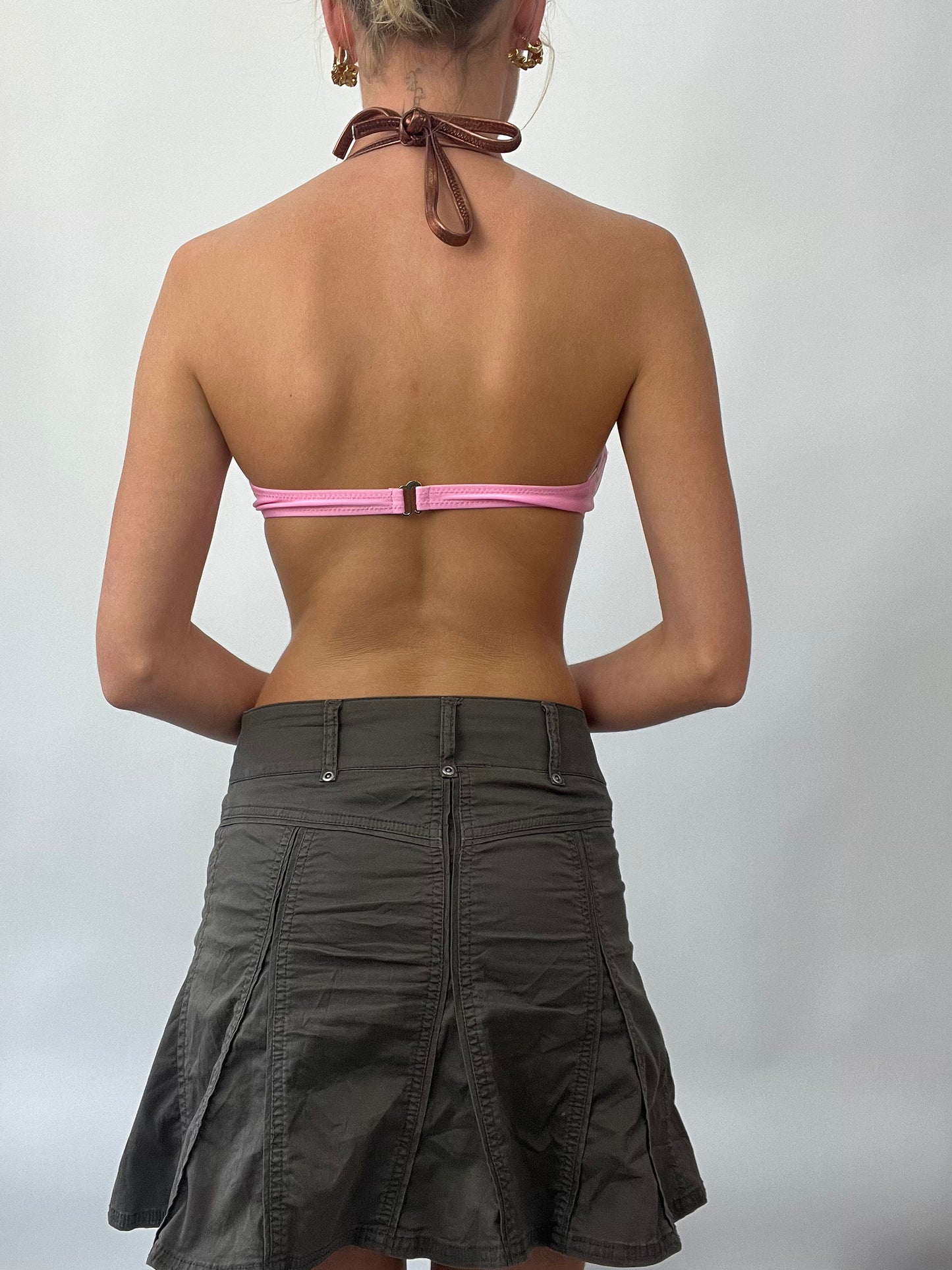 BRAT GIRL SUMMER DROP | large pink and brown bikini set