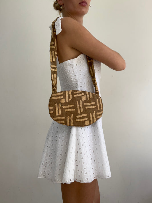 💻‼️ gold patterned shoulder bag