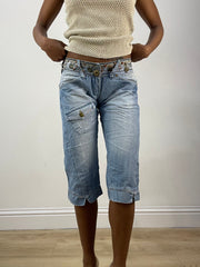 vintage edit thirty-six | extra small blue dolce and gabbana capris