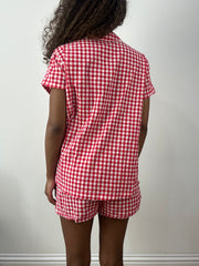 vintage edit: valentine’s day | Pequeno vermelho e branco gingham set