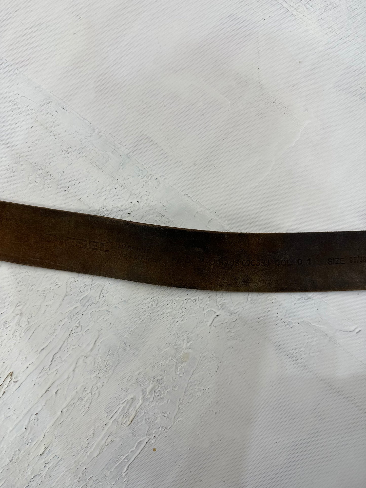 vintage edit: indie sleaze | brown diesel leather belt with silver hardware