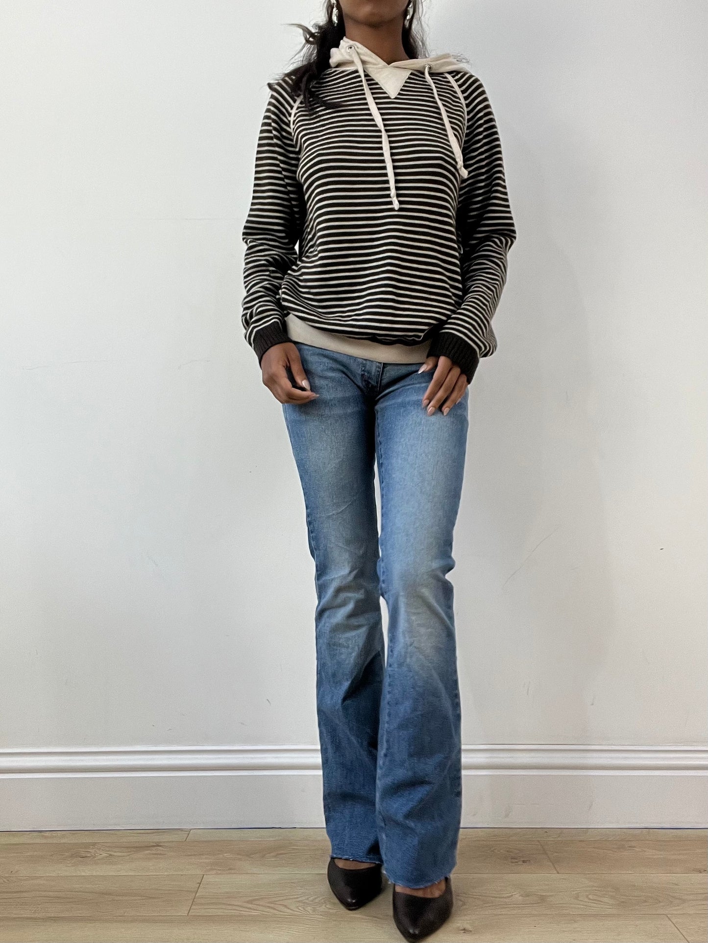 BEST PICKS | large brown and cream knit hoodie