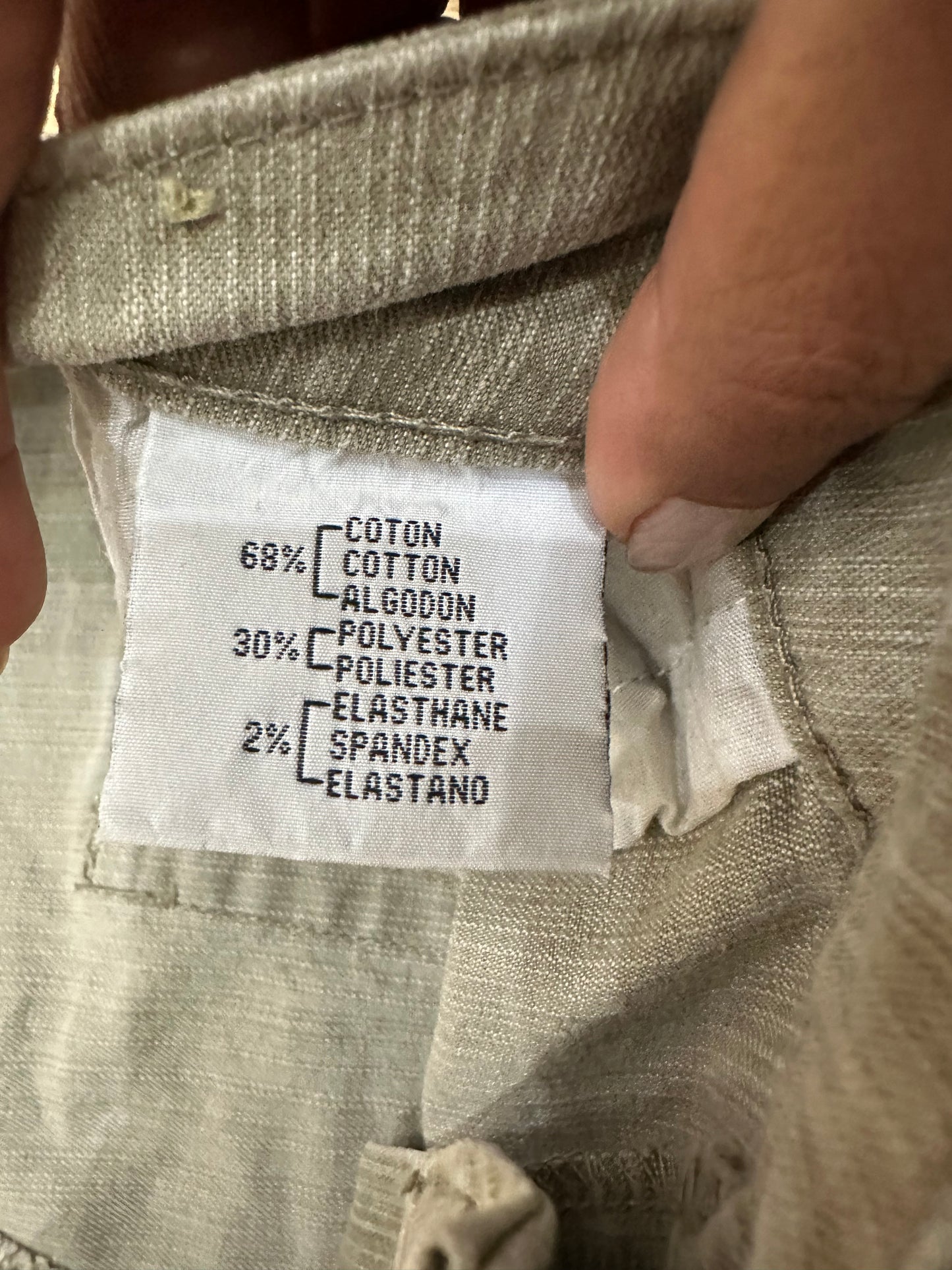 vintage edit eighteen | medium beige capri jeans with rhinstones