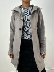 vintage edit thirty-six | S码 灰色 belted trenchcoat 夹克