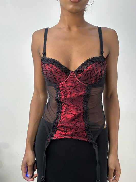 BEST PICKS | small black and red corset top