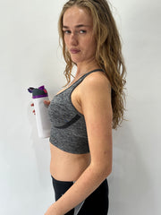 athleisure edit | small grey sports bra