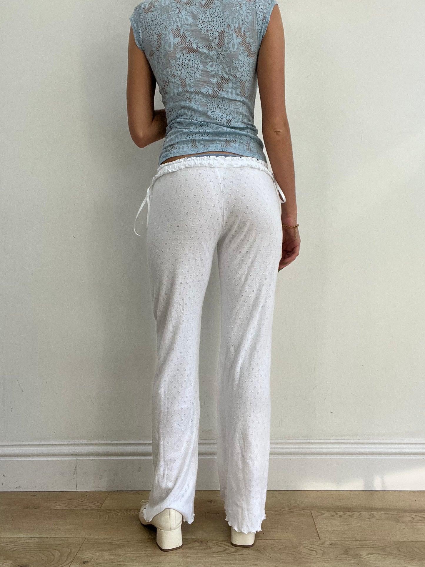 #382 SAMPLE SALE | xs white matilda trousers