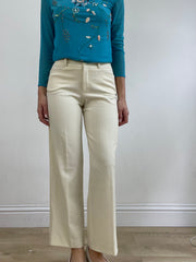 💻💚vintage edit twenty-four | small beige straight leg trousers