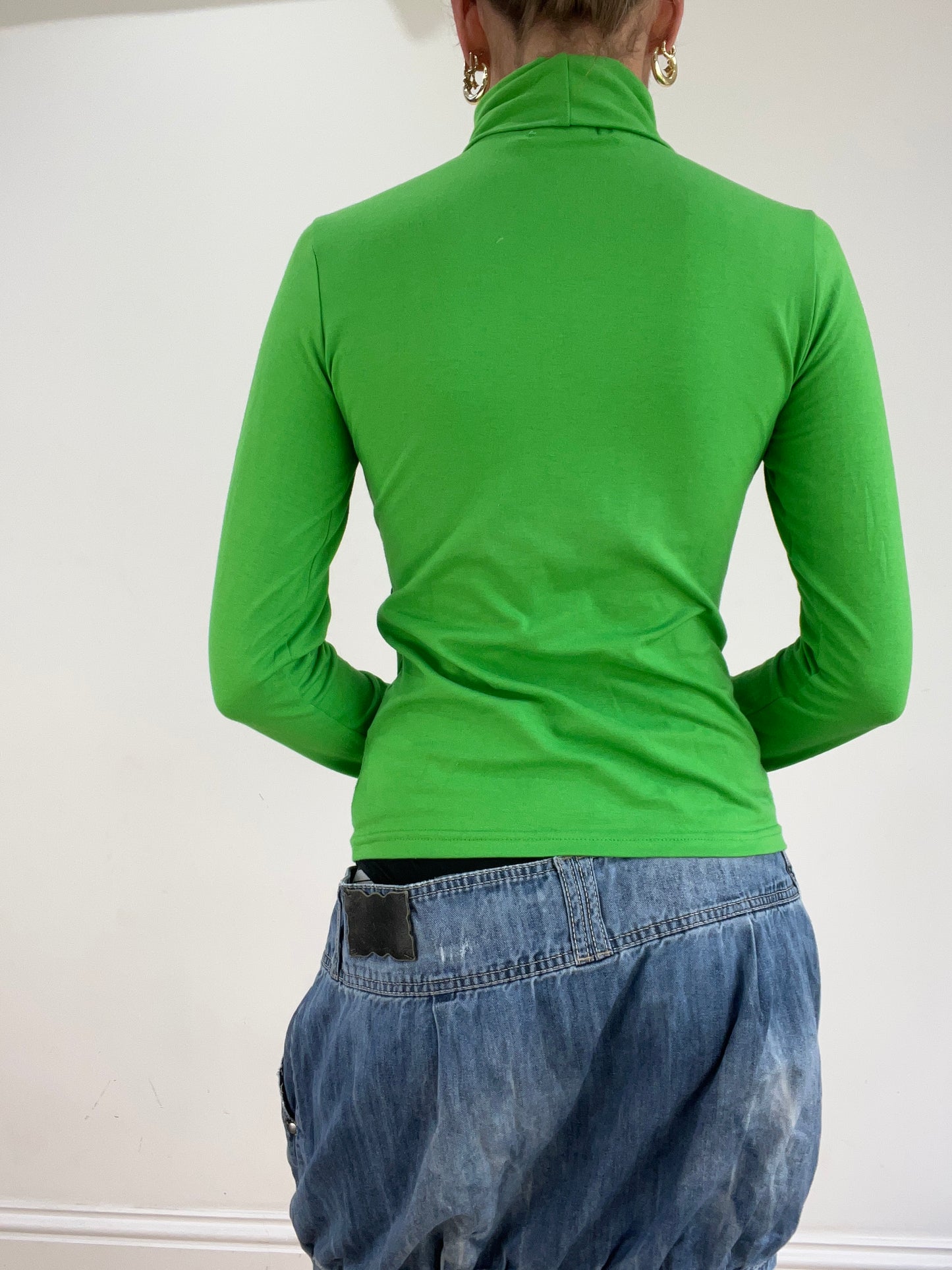 st patrick’s day | medium green roll neck long sleeved top