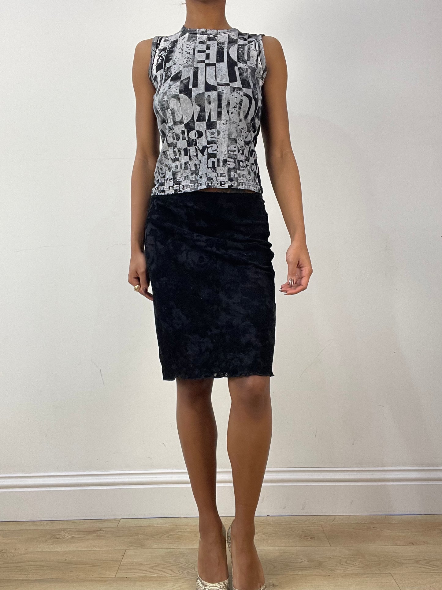 vintage edit thirty-six | small grey morgan de toi graphic tank top