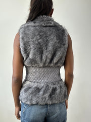 BEST PICKS | small grey faux fur gilet