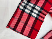 vintage edit ten | red and black checkered scarf