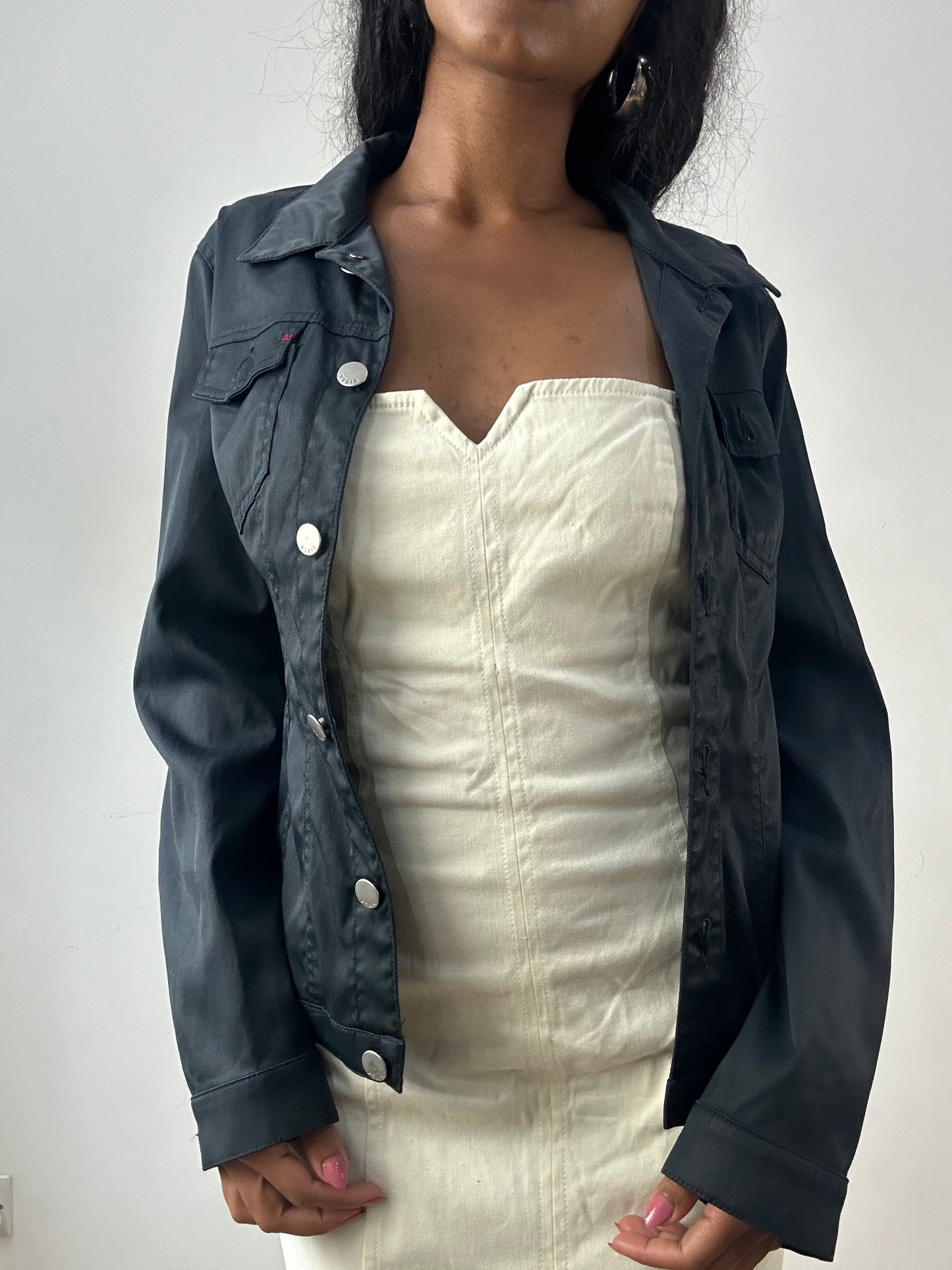 vintage edit: festival | medium black miss sixty button up jacket