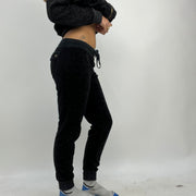 ELEVATED SPORTSWEAR DROP | Leopardo preto média impressão velour tracksuit