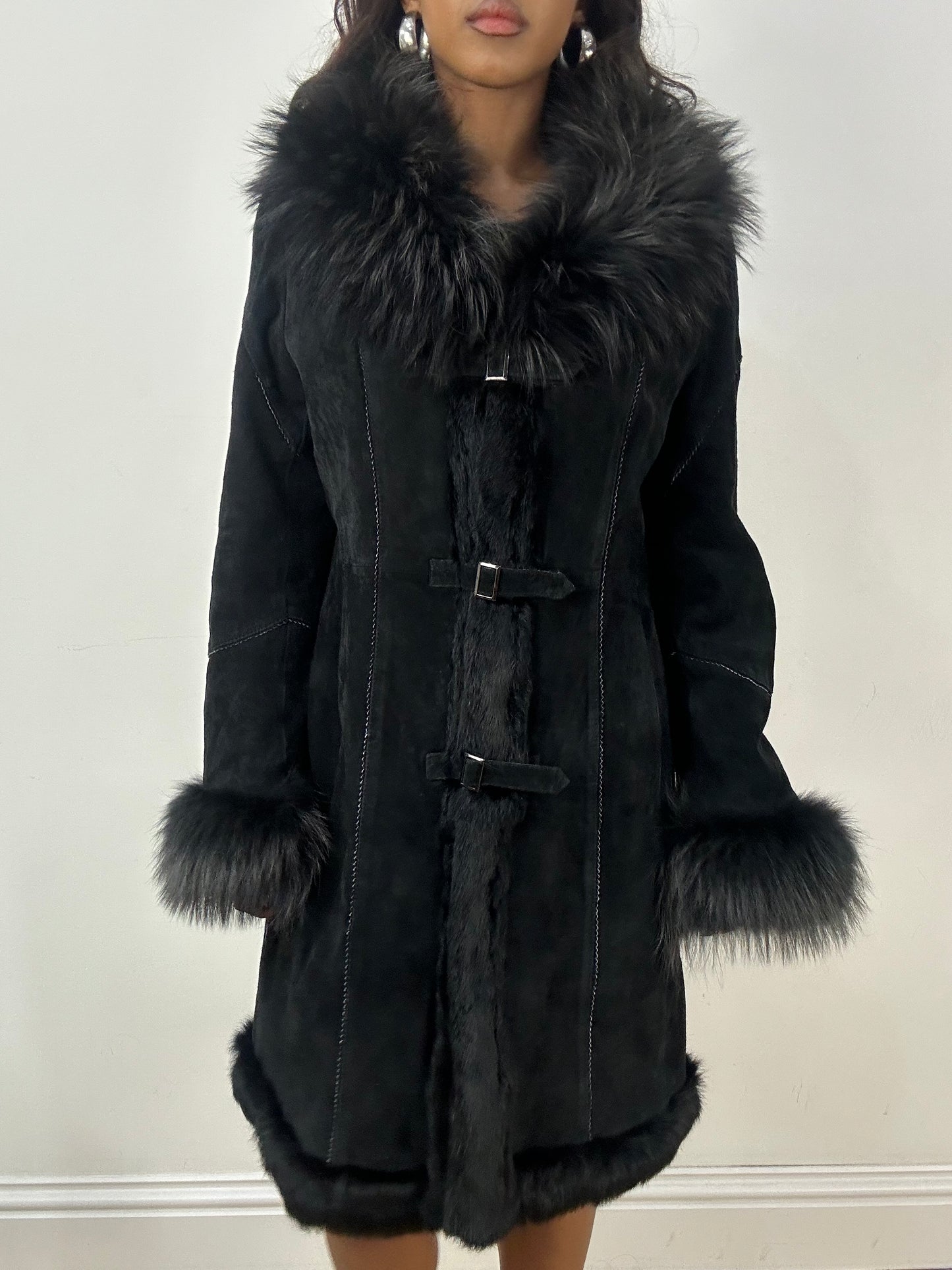 BEST PICKS | medium black faux fur afghan style coat