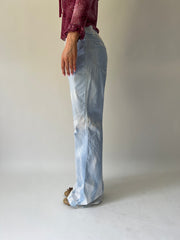 SATC drop | taille: M · couleur: bleu + blanc · article: pantalon · détails: tie and dye