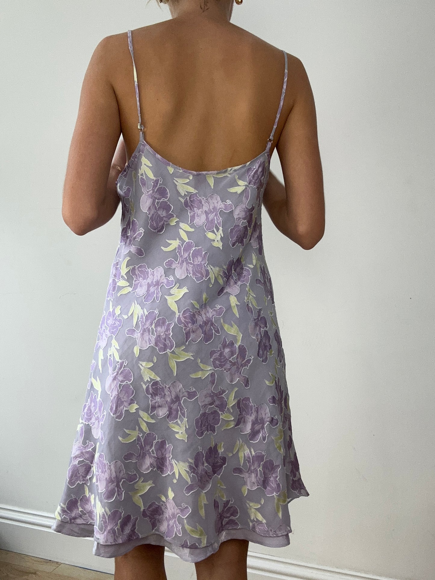 💚BUFFY THE VAMPIRE SLAYER | small purple floral dress