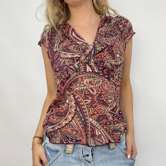 💚 💻 BEST PICKS | large pink mesh paisley t-shirt