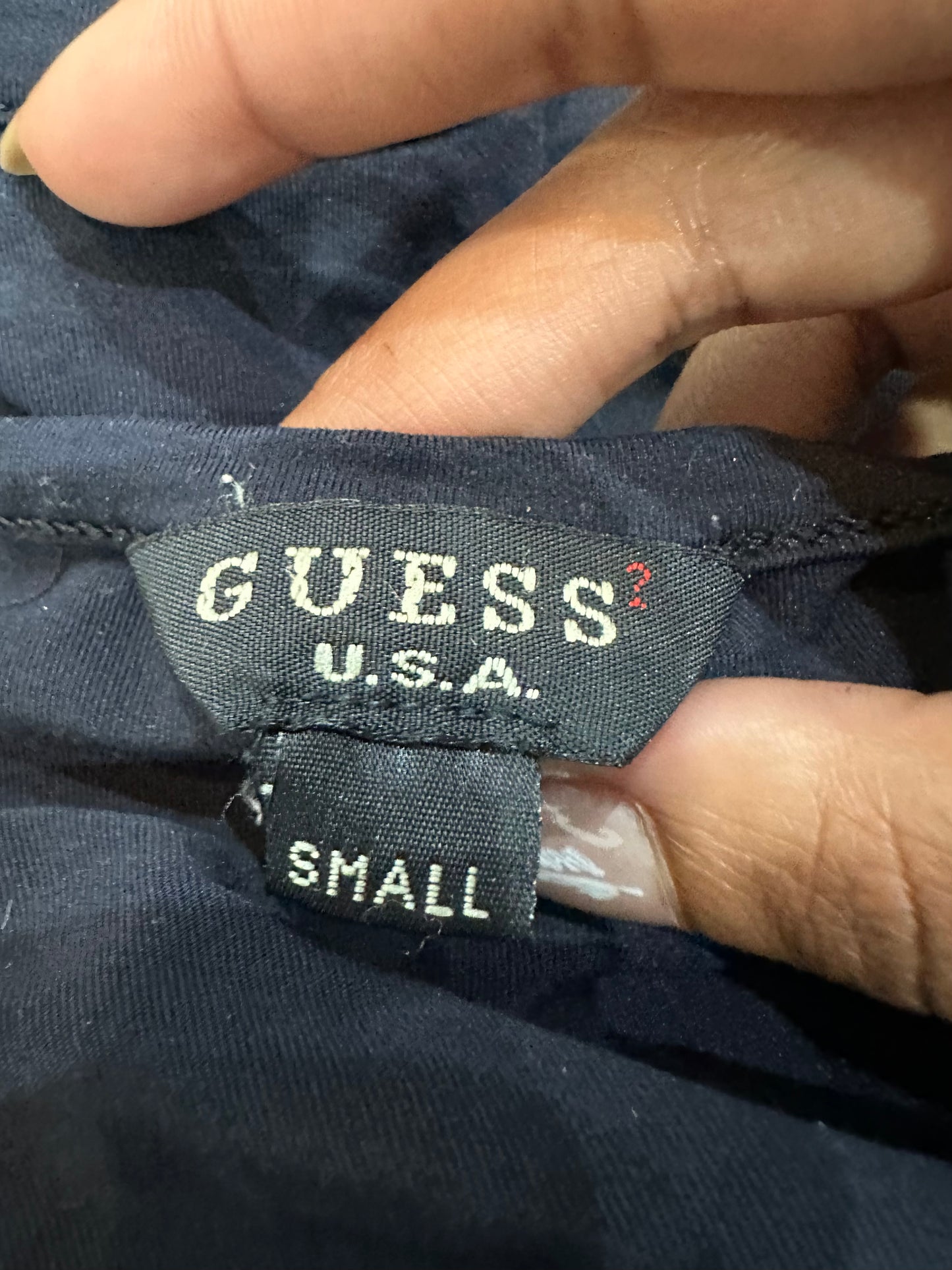 vintage edit thirty-three | small black guess tank top