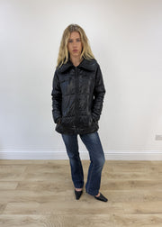 medium black puffer jacket