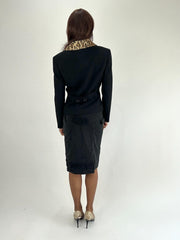 WINTER FAVOURITES | taille: S · couleur: noir · article: blazer · détails: imprimé animal + à col