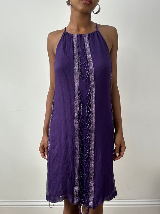 vintage edit twenty-nine | small purple morgan de toi midi dress
