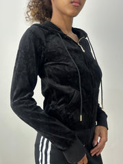 athleisure edit | Média Negra juicy couture Caminho de Zip Up Hoodie